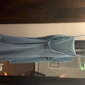 Blue wedding guest dress